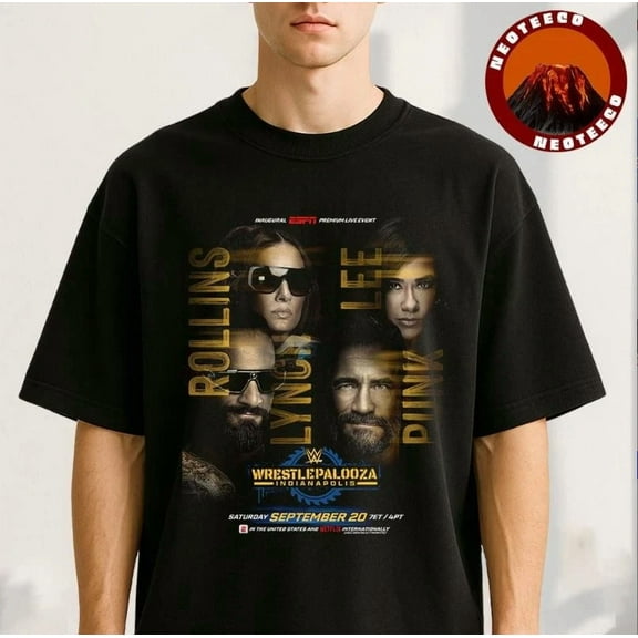 VINTAGE Aj Lee Cm Punk Becky Lynch Seth Rollins Wrestlepalooza Sept20 2025 T-Shirt