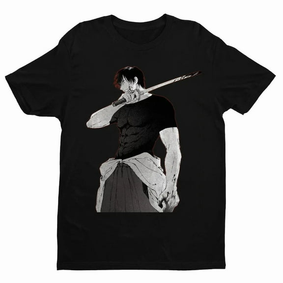 VINTAGE Anime Toji Fushiguro Shirt, Jujutsu Kaisen Black T Shirt Size S - 5XL