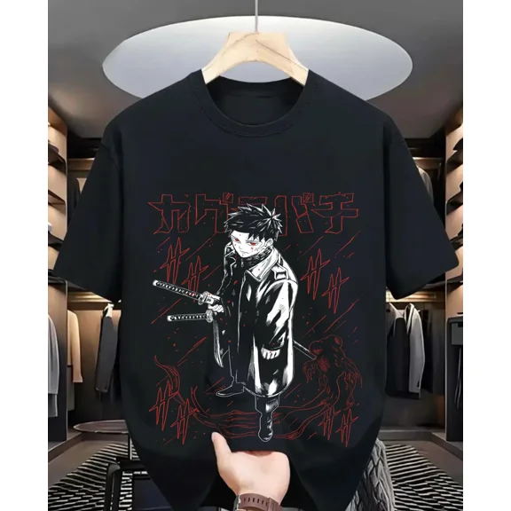 VINTAGE Bachi Kagura T-Shirt Megumi Itadori jjk Sukuna Horror Black Gift Shirt gift