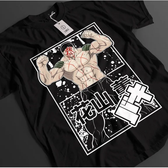 VINTAGE Baki The Grappler Shirt Kaoru Hanayama Tshirt Fighting Top Baki Hanma Unisex Tee