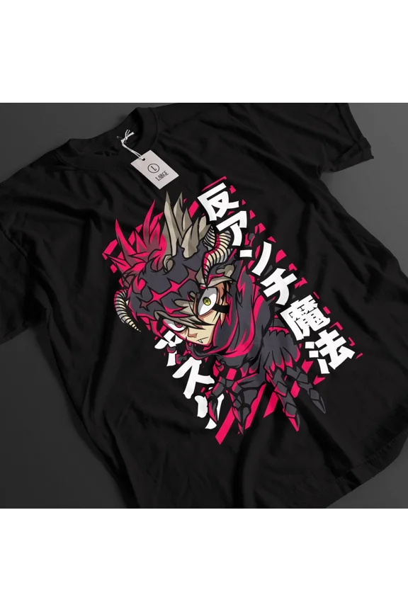 VINTAGE Black Clover Shirt Asta Tshirt Yuno T-Shirt Noelle Top Yami Luck Anime Demon Tee