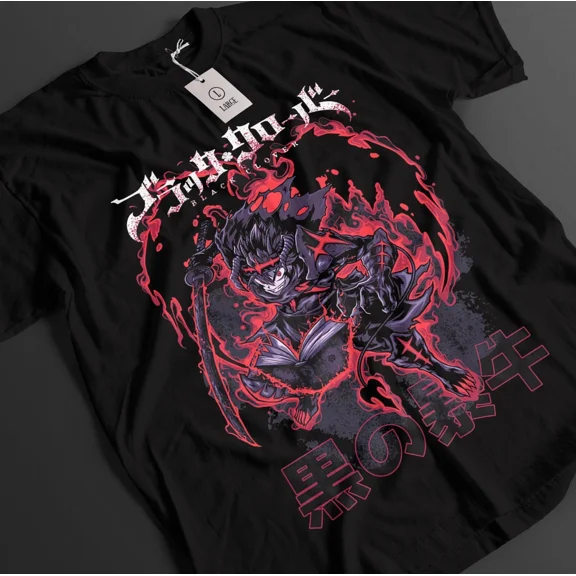 VINTAGE Black Clover Shirt Asta Tshirt Yuno T-Shirt Noelle Top Yami Luck Anime Demon Tee