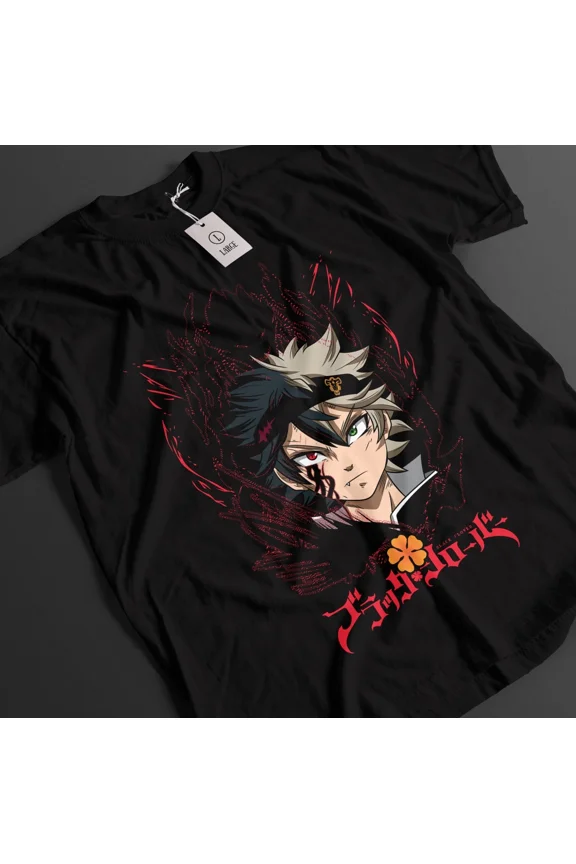 VINTAGE Black Clover Shirt Asta Tshirt Yuno T-Shirt Noelle Top Yami Luck Anime Demon Tee