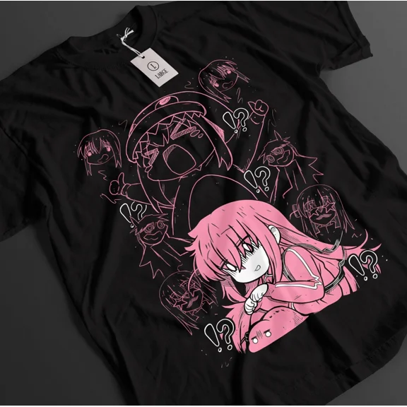 VINTAGE Bocchi The Rock Shirt Hitori Bocchi Tshirt Nijika T-Shirt Ryo Top Kita Anime Tee