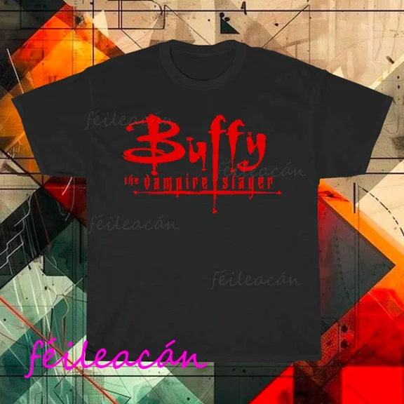 VINTAGE Brand New BUFFY Active logo American T-Shirt Funny Size S to 5XL