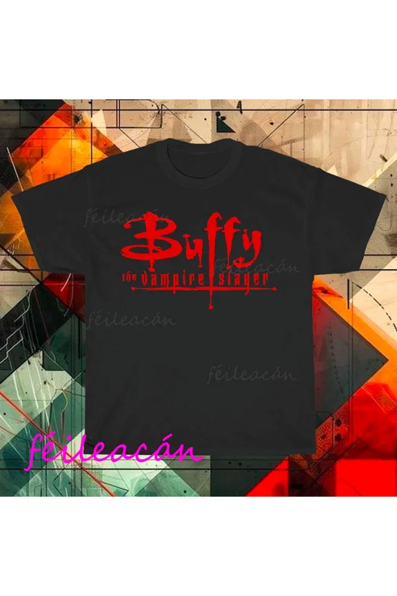 VINTAGE Brand New BUFFY Active logo American T-Shirt Funny Size S to 5XL