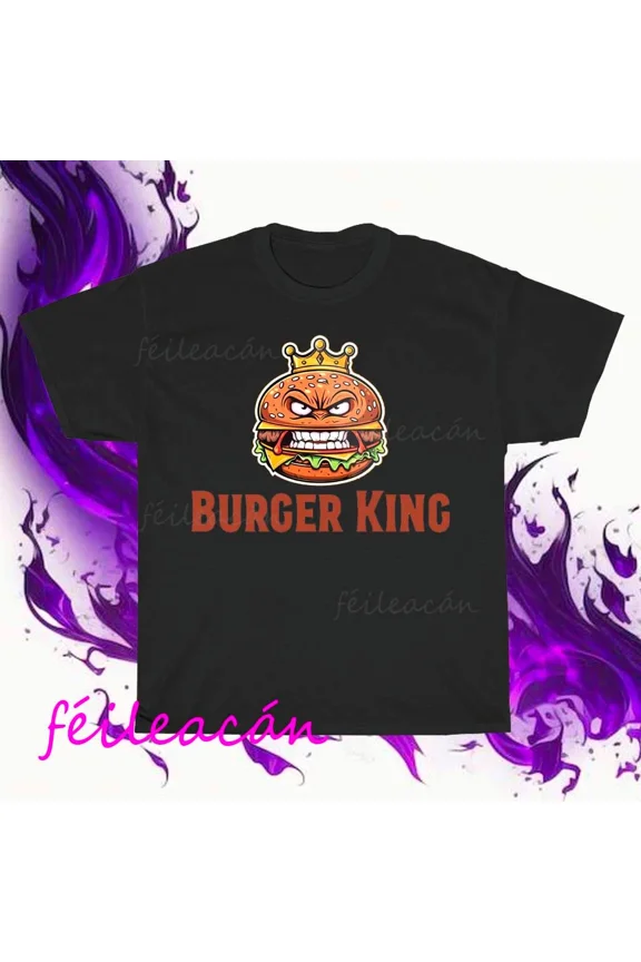 VINTAGE Brand New Burger King Awesome Logo American T-Shirt Funny Size S to 5XL