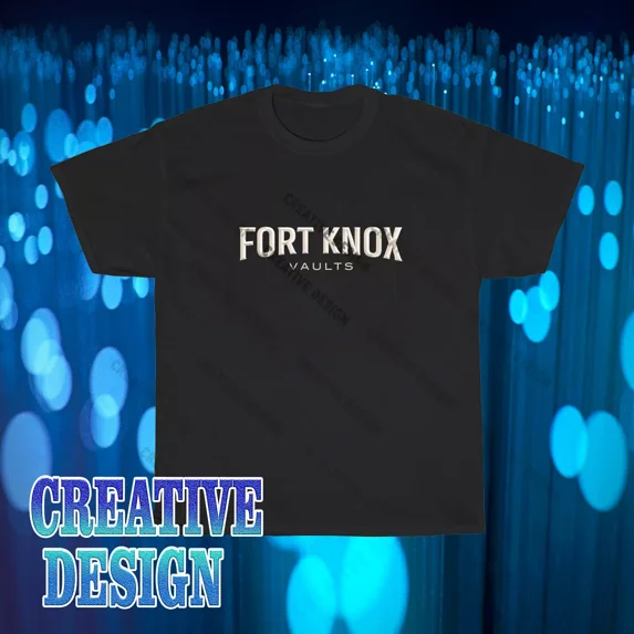VINTAGE Brand New Fort Knox Logo T-Shirt Funny Size S to 5XL