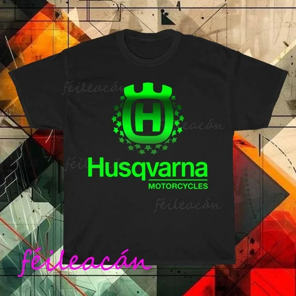 VINTAGE Brand New Husqvarna logo American T-Shirt Funny Size S to 5XL