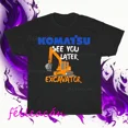 thumbnail image 1 of VINTAGE Brand New Komatsu Excavator Logo American T-Shirt Funny Size S to 5XL, 1 of 2