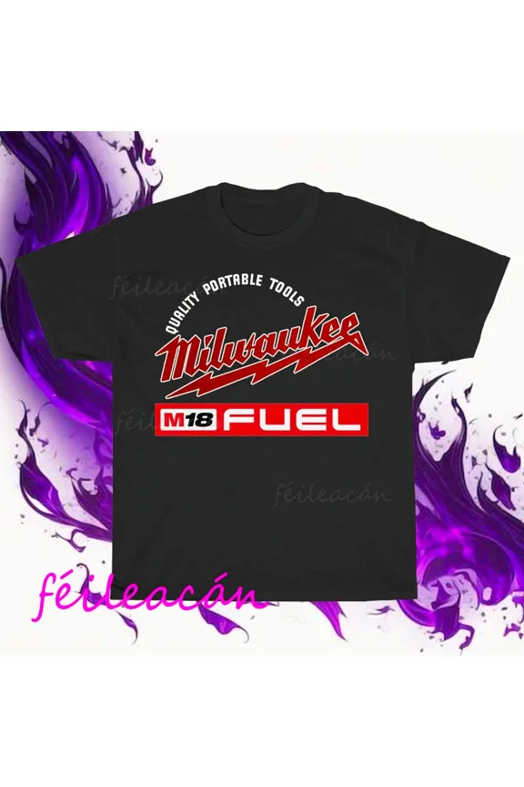 VINTAGE Brand New M18 Fuel Power Tool Logo American T-Shirt Funny Size S to 5XL
