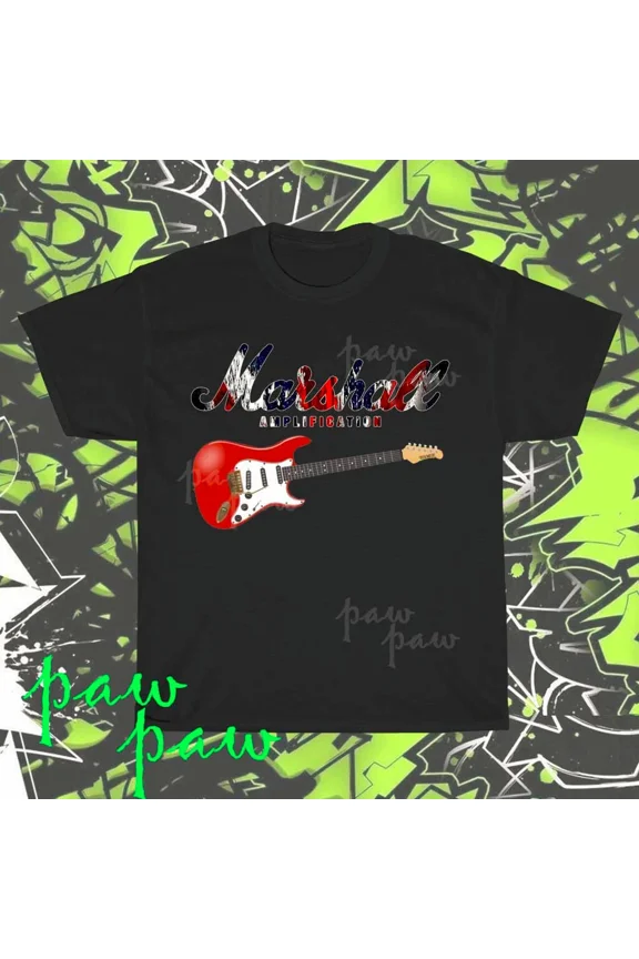 VINTAGE Brand New Marshall Amp UK Limited Edition American T-Shirt Funny Size S to 5XL
