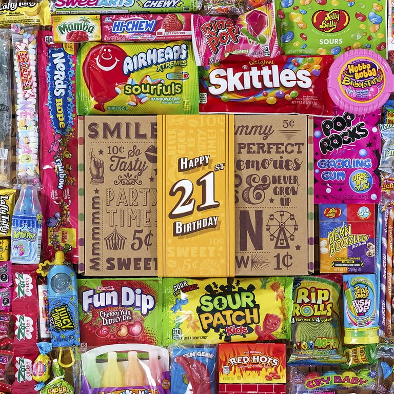 VINTAGE CANDY CO. 21ST BIRTHDAY RETRO CANDY GIFT BOX 2000 Decade