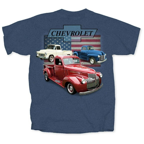 VINTAGE CHEVY TRUCK FLAG Men's T shirt(Joe Blow t's) Licensed