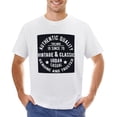 thumbnail image 1 of VINTAGE CLASSIC Vintage T-shirt Mens Cotton Classic Crewneck Short Sleeve Tees Unisex White L, 1 of 2