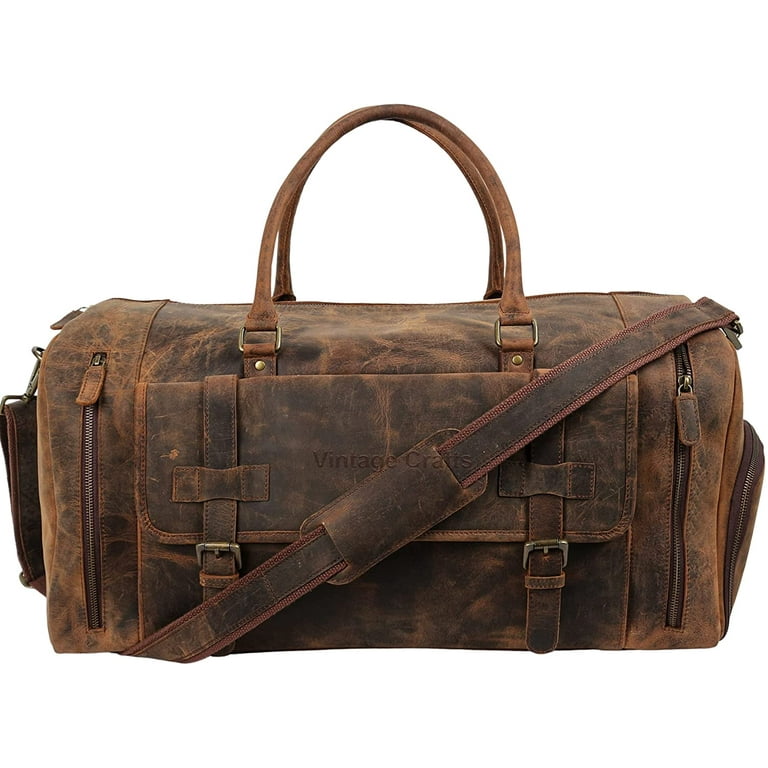 Komalc genuine leather duffel hot sale