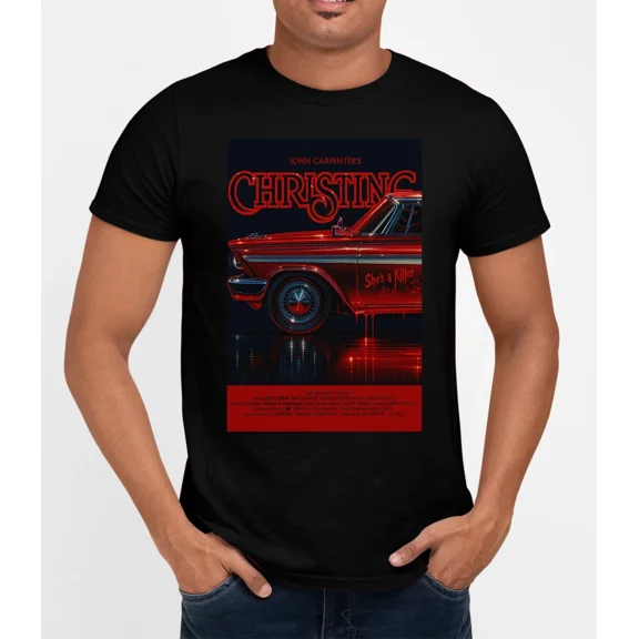 VINTAGE Christine Horror Halloween T-Shirt Cool Retro Movie Film Classic Tee Gift Xmas