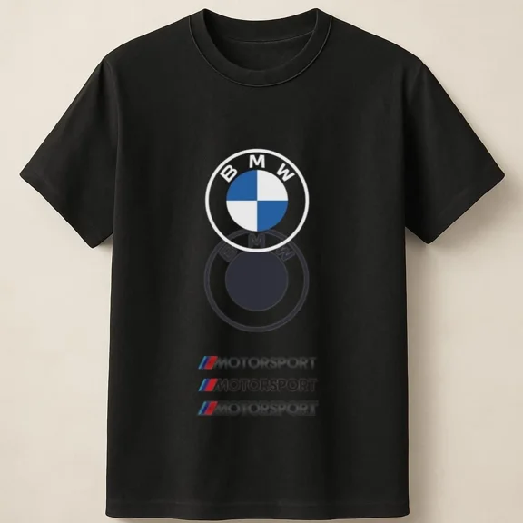 VINTAGE Clean Racing Stripe Tee With Stacked Motorsport Letter Print Unisex T Shirt