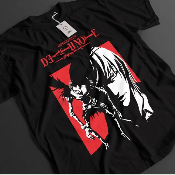 VINTAGE Death Note Tshirt Kira Shirt Ryuk L Top Misa T-Shirt Rem Manga Horror Anime Tee