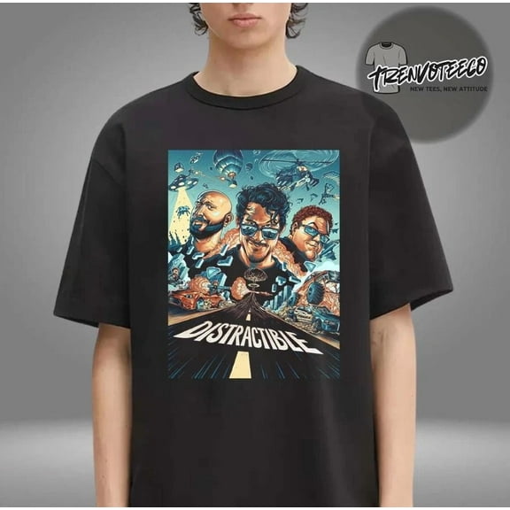 VINTAGE Distractible Merch Podcast Cover Art Unisex T-Shirt