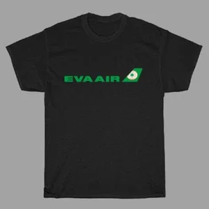 VINTAGE Eva Air Classic Men's Black Size S to 5XL
