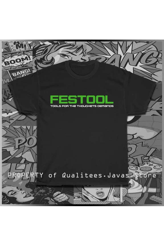 VINTAGE FESTOOL Power Tools Logo Men's T-Shirt American Size S-5XL T-Shirt