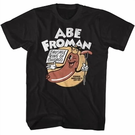 VINTAGE Ferris Bueller's Day Off Abe Froman 2 Black T-Shirt