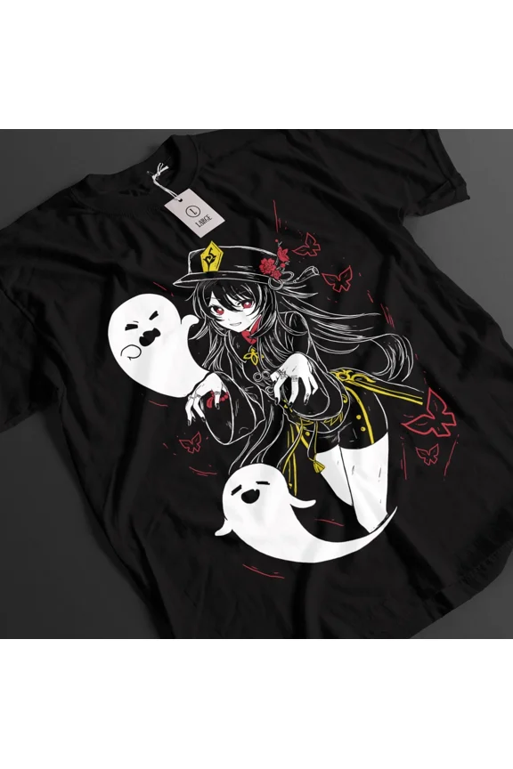 VINTAGE Genshin Impact Shirt Nahida Tshirt Ei T-Shirt Xiao Top Hu Tao Kazuha Anime Tee