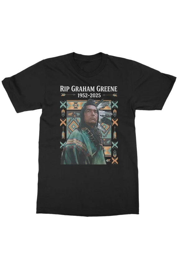 VINTAGE Graham Greene 1952-2025 Actor Memorial Tribute Unisex T-Shirt