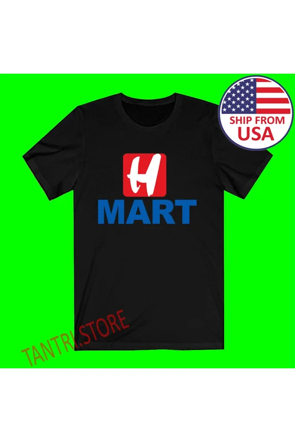 VINTAGE H Mart Company Men's Black Size S to 3XL