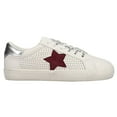 thumbnail image 1 of VINTAGE HAVANA Gadol White Orchid Multi Lace Up Burgundy Star Fashion Sneakers (8.5, White Orchid Multi), 1 of 5