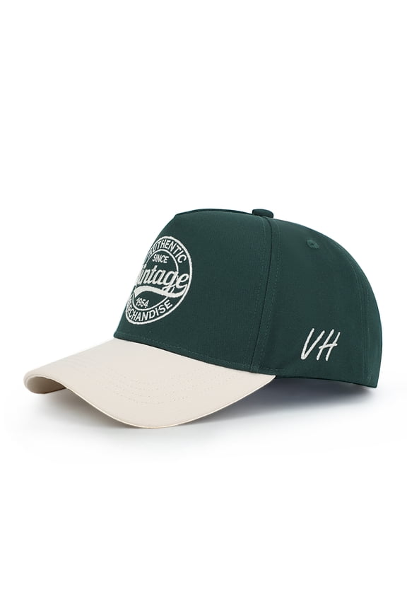 Trucker Hats Women & Men | Western Retro Snapback Hat | Cute Trendy Fashion Baseball Cap One Size Green/Bone Authentic Vintage Merchandise