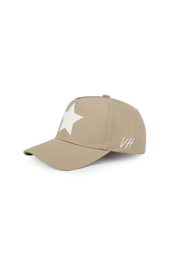 Trucker Hats Women | Pearl Star | Western Retro Snapback Hat | Cute Trendy Caps One Size Khaki/Pearl