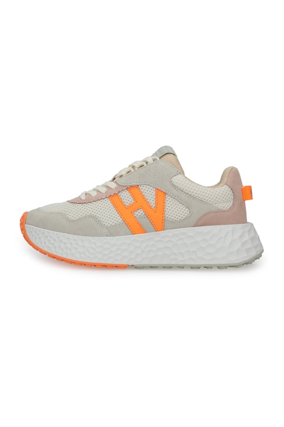 Women's Starling 2 Platform Sneakers Grey/Nude/Orange 8