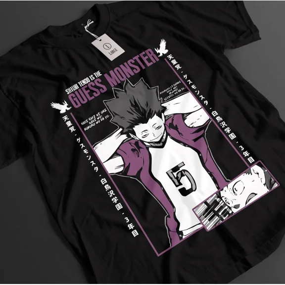 VINTAGE Haikyuu Shirt Shoyo Hinata Tshirt Kageyama T-Shirt Tsukki Kuroo Sport Anime Tee