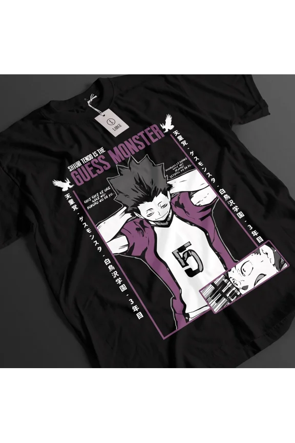 VINTAGE Haikyuu Shirt Shoyo Hinata Tshirt Kageyama T-Shirt Tsukki Kuroo Sport Anime Tee