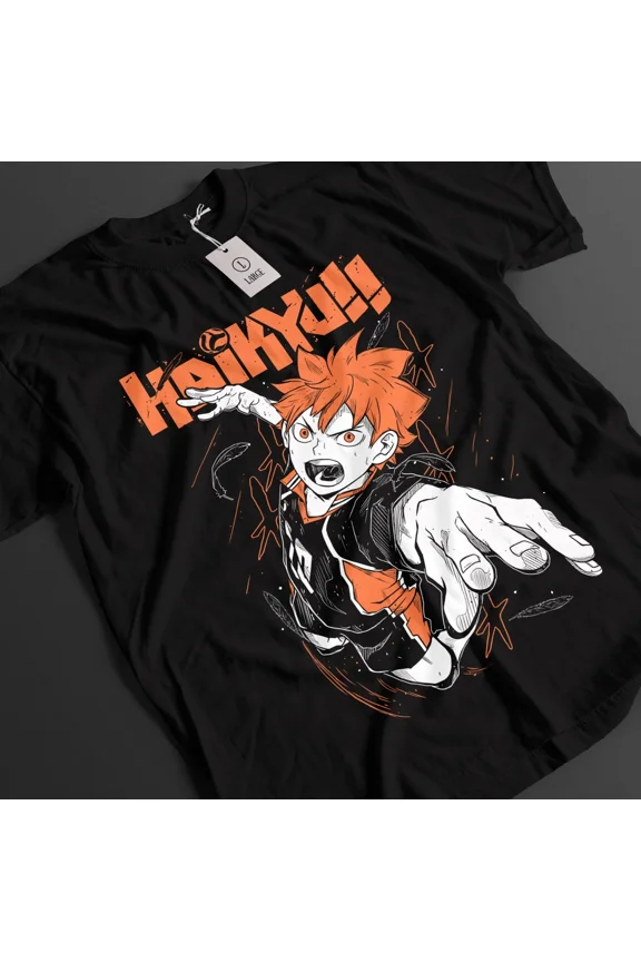 VINTAGE Haikyuu Shirt Shoyo Hinata Tshirt Kageyama T-Shirt Tsukki Kuroo Sport Anime Tee