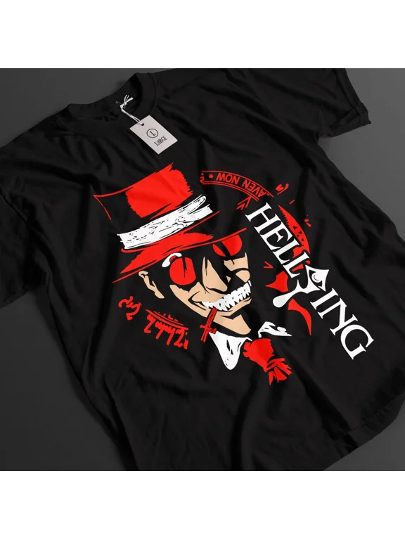 VINTAGE Hellsing Shirt Alucard Tshirt Integra T-Shirt Seras Top Vampire Dark Anime Tee