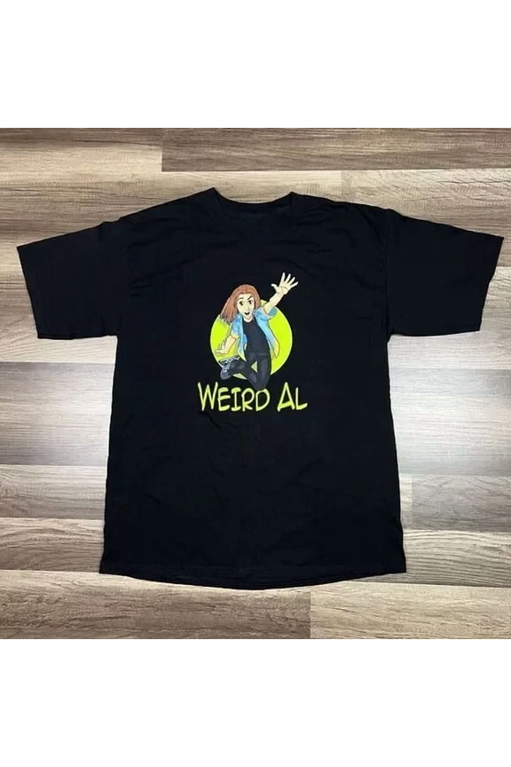 VINTAGE Hot New Weird A Yankovic Dare To Be Stupid Shirt Black S-5XL CC315