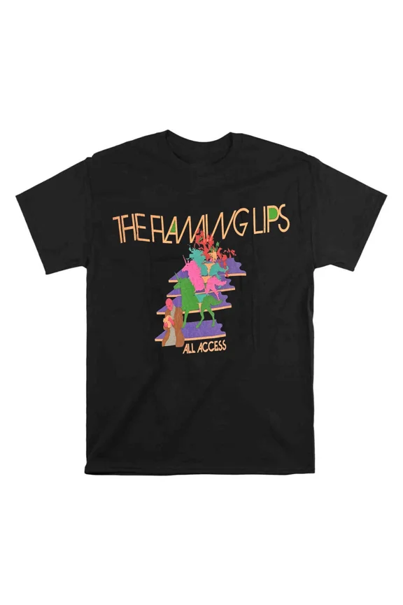 VINTAGE Hot Rare The Flaming Lips All Access Black S-5XL T-Shirt CC518