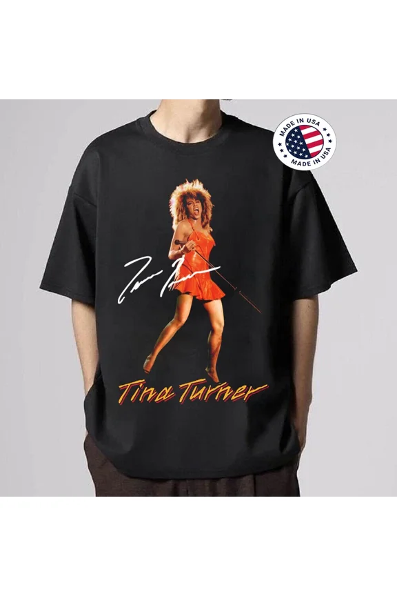 VINTAGE Hot Tina Turner Shirt Tour Gift Family Unisex All Size Shirt