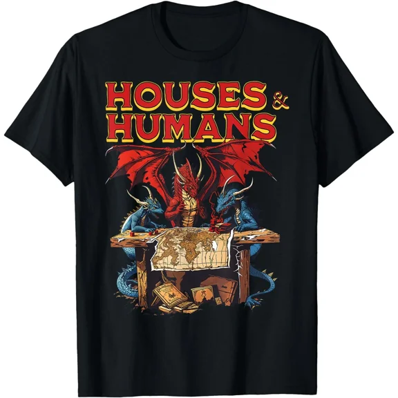 VINTAGE Houses and Humans Vintage Retro 90s Funny Gamer Gaming T-Shirt