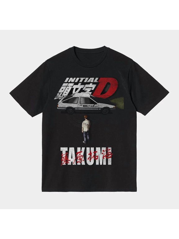 VINTAGE Initial D Fujiwara Tee, 90s Racing Anime Bootleg T Shirt S-5XL