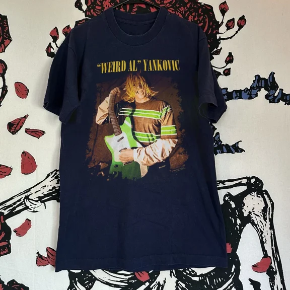 VINTAGE Inspired Weird Al Eat It Short Sleeve Black S-5XL Shirt CC196