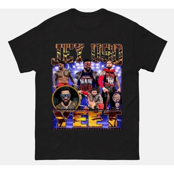 VINTAGE Jey Uso Yeet Men Women T-Shirt size S-3XL