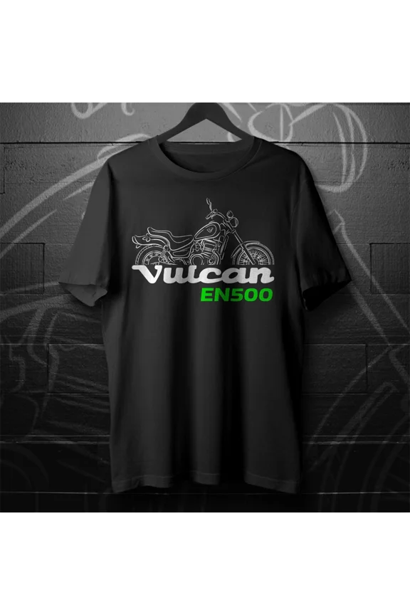 VINTAGE Kawasaki EN500 Vulcan (Vulcan 500 LTD) 1990-2009 - Motorcycle T-Shirt for Riders