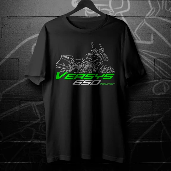 VINTAGE Kawasaki Versys 650 T-Shirt, Motorcycle Tee Shirt for ADV Riders