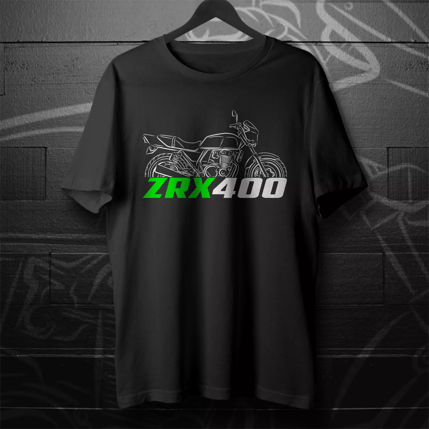 VINTAGE Kawasaki ZRX 400 1994-2008 - Motorcycle T-Shirt for Riders ...