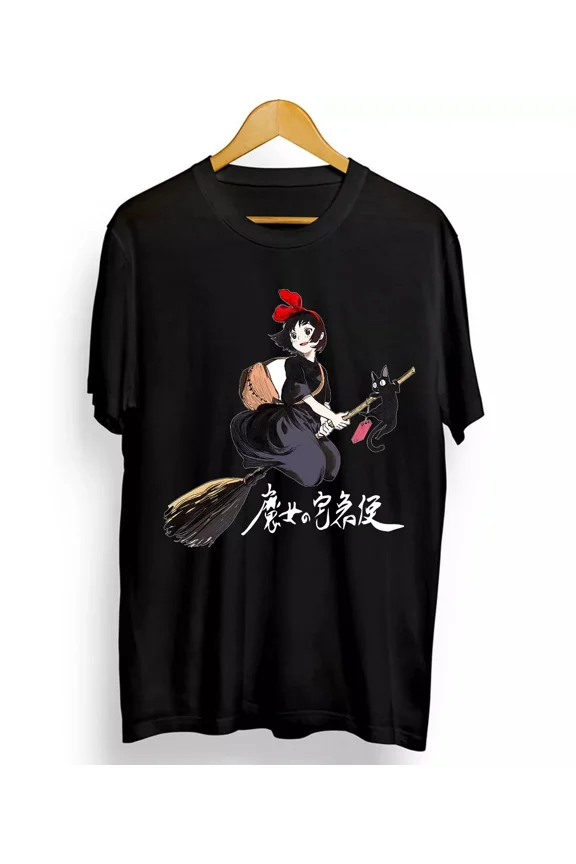 VINTAGE Kiki's Delivery Studio Ghibli Kiki And Jiji New T-shirt