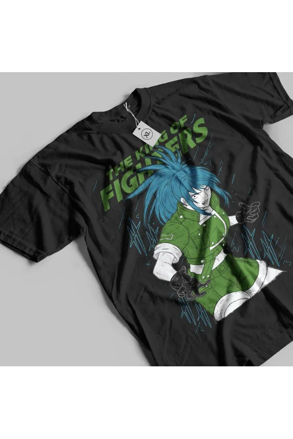 VINTAGE King Of Fighters T-Shirt Terry Bogard Fatal Fury Kf4 Anime Gift Shirt Black